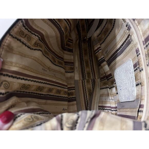 Brighton Barbados Zip Top Hobo Purse Black Pebble Leather Shoulder Bag - Picture 11 of 13